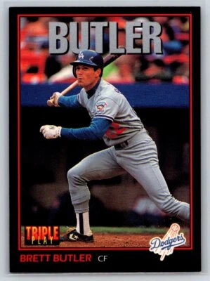1993 Triple Play #136 Brett Butler - Image 1 of 2