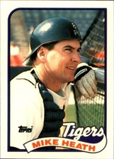 1989 Topps TIFFANY #743 Mike Heath DETROIT TIGERS