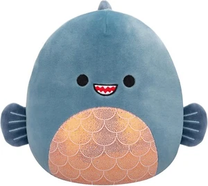 Squishmallows Original 7,5 Zoll - Kurtz der türkisfarbene Piranha - Bild 1 von 4
