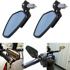 1Pair 7/8"22Mm Motorcycle Aluminum Rear View Handle Bar End Side Rearview Mirror