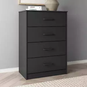 New Mainstays Ardent 4 Drawer Dresser Black,free shipping - Picture 1 of 11
