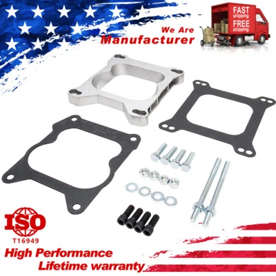 Адаптер карбюратора 4 барр. квадратная пластина с расширенным отверстием AFB Carter Edelbrock Quadrajet - Изображение 1 из 4