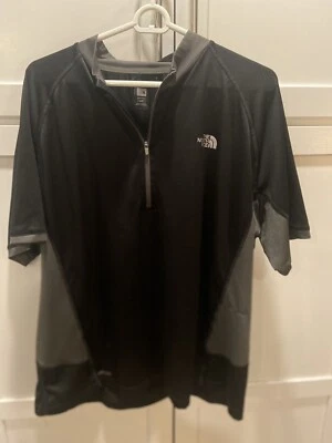 Pullover The North Face Ciclismo 1/4 Cremallera Talla XL Para Hombre Negro Gris Bolsillo Trasero Foto 1 de 4