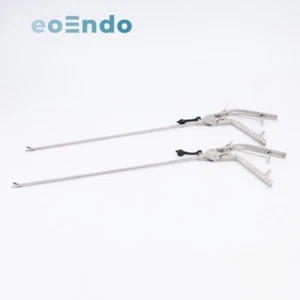 Pinza porta ago laparoscopico uso medico tipo pistola manico 5x330mm - Foto 1 di 10