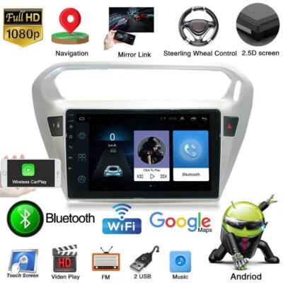  Reproductor estéreo radio coche Android CarPlay GPS para Peugeot 301 2014-20182+32 GB9 pulgadas Foto 1 de 4