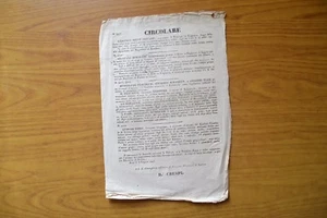 ANTICO DOCUMENTO CIRCOLARE L' I R DIRETTORE DI POLIZIA ZARA 8 LUGLIO 1845 - Imagen 1 de 2