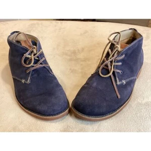 Men's Aldo Blue ankle Suede Oxford lace up shoes rubber sole, Size 45 (US 12) - Picture 1 of 8