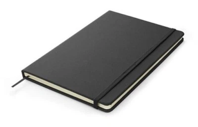A6 Lined Paper/PU Leather/Elastic/Vintage Diary Notebook/Journal/Hardcover Black - Image 1 of 4