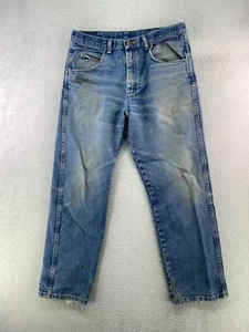 Wrangler Rugged Wear Herren 34x30 Stone Wash Distressed Fleck Straight Jeans - Bild 1 von 13