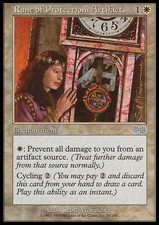 Magic the Gathering MTG Rune of Protection: Artifacts (35) Urza's Saga   LP