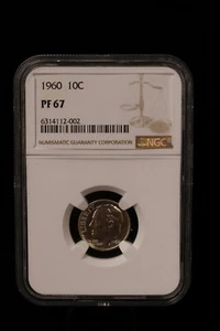 1960 Roosevelt Dime NGC PF67  (052PID) - Picture 1 of 4