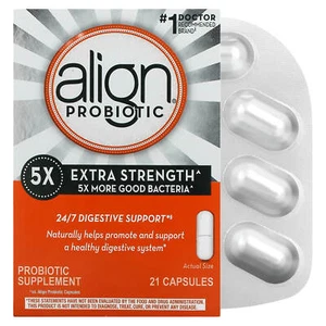 2 X Align Probiotics, 24/7 Digestive Support, Probiotic Supplement, Extra Streng - Picture 1 of 2