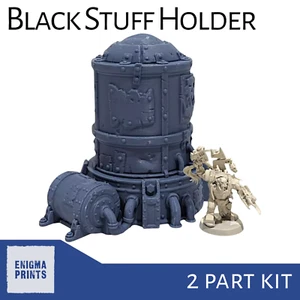Black Stuff Holder - 28mm Ork 3D Printed Terrain for Tabletop Wargaming - Picture 1 of 4