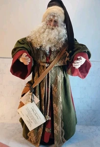 RARE 33" Wistyria Editions Father Christmas Handmade Santa 1998 COA Michigan  - Picture 1 of 13