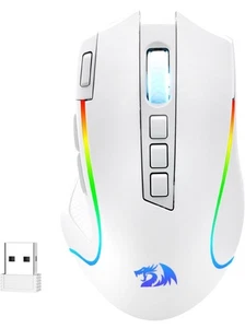 Redragon M612 PRO RGB BT 2.4G Gaming Gamer Mouse 8000 DPI Programmable Buttons 7 - Picture 1 of 3