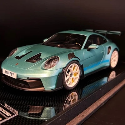 Porsche 911 (992) GT3 RS  [Timothy & Pierre ]  1/18 Metallic Tiffany Blue - Image 1 of 4