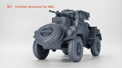 NEW 3D Printed 1/72 British Humber Armored Car Mk Model Unpainted - Image 1 of 4