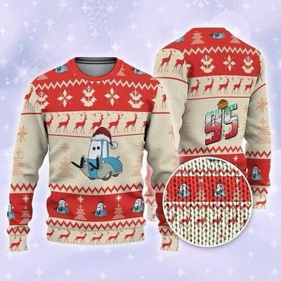  Disney Feo Navidad Suéter Coches Guido Reno, Talla: XL, Tipo: Unisex Foto 1 de 3