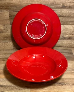 2er SET - WAESCHTERSBACH - 12" ROT SERVIER-/NUDELSCHALEN GERMANY - Bild 1 von 6