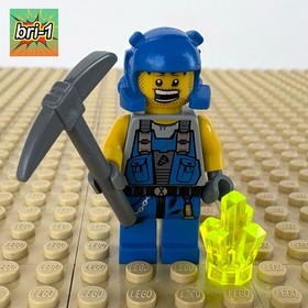 LEGO Power Miners: Beard Stubble Guy, CRYSTAL, pm006, 8709, MINING STATION, 2009