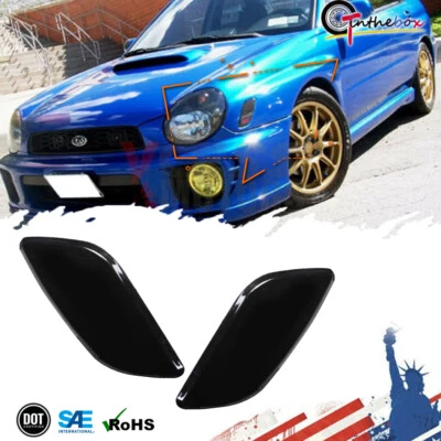 Juego de carcasa de luces de señalización delanteras ahumadas para Subaru Impreza 02-03 Foto 1 de 4