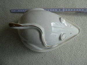 Vintage Käseschale mit Deckel in Mausform aus Keramik - Bild 1 von 3