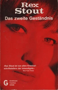 Rex Stout - Das zweite Geständnis - Goldmann 4056 - 5A05.3253 - Bild 1 von 1