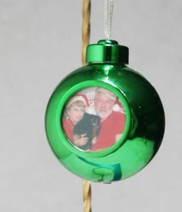 6/8Cm Christmas Balls Ornaments DIY Family Photo Ball Party Hanging F0G5 - Bild 1 von 7