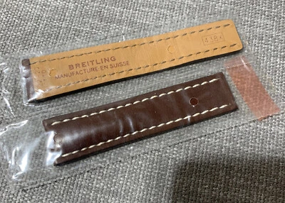 Ремешок для часов Breitling CIOJ B7 икра темно-коричневый 22/20 90/110 ПОДЛИННЫЙ ШВЕЙЦАРСКИЙ СДЕЛАНО - Изображение 1 из 4