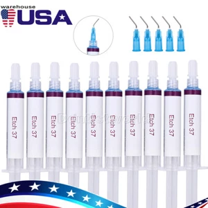 Dental Acid Etch Etching Gel 37% Phos 5 ml/Syringe Cleaning Dentex - Picture 1 of 17