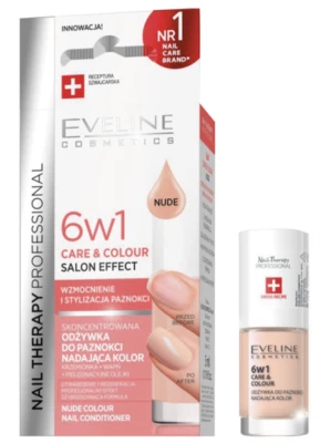EVELINE NAIL THERAPY PROFESSIONAL 6 in 1 CARE & COLOUR TOTAL ACTION Nude 5 ML