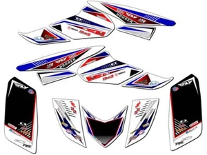 Kit de gráficos Senge TRX 250EX SURGE 2006-2019 blanco/azul compatible con Honda - Imagen 1 de 7