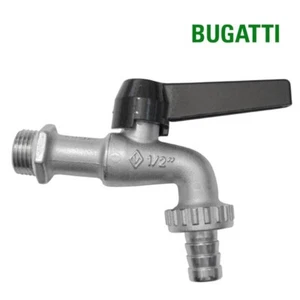 RUBINETTO CON PORTAGOMMA A SFERA ATTACCO DA 3/8" - 1/2" - 3/4" - 1" BUGATTI - Foto 1 di 2