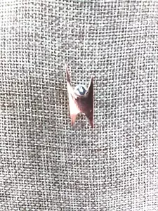 Humanist Lapel pin or Tie tac Copper and sterling silver artist made - Picture 1 of 4