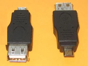 5 PCS USB 2.0 Female to Micro USB Male Converter Mini Data Adapter Connector - Picture 1 of 1