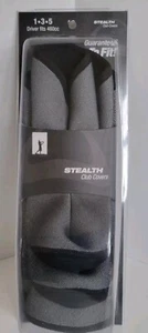 NEW Stealth Club Covers Set 1-3-5 Golf Club Head Cover, Black & Sliver - Picture 1 of 9
