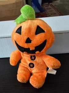 7 Zoll Dan Dee Halloween Plüsch Kürbis Jack O Laterne Kopf Orange Sammler Auswahl - Bild 1 von 4