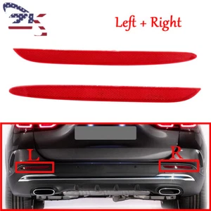 Left&Right Side Rear Bumper Face Bar Reflector Light Lamp for Mercedes-Benz - Picture 1 of 10