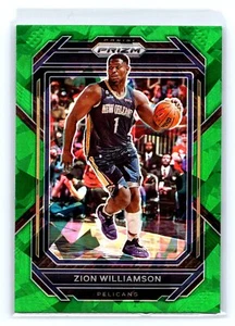 Prizm #214 Zion Williamson 2023 pelícanos de hielo agrietados verdes - Imagen 1 de 2