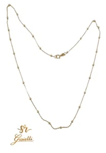 Collana Catenina in ORO GIALLO con Sfere Lucide ORO 18 KT 750% List. 375€ - Imagen 1 de 5