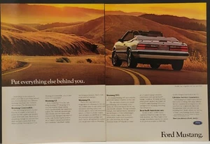 1985 Mustang SVO Automotive Car 2p Print Ad 2.3 liter turbocharged 4 cylinder - Picture 1 of 1