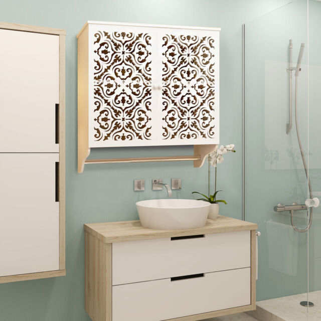Wall Mounted Storage Cabinet Medicine Cabinets with Towel Hanger for  Bathroom,White Small Wall Cabinet,Bathroom Narrow Wall Cabinet, Bathroom  Storage for Sale in Stratford, CT - OfferUp