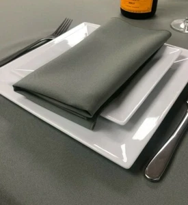 Tessuto Materiale Tovaglioli Tovaglioli 100% Poliestere Lavabile in Lavatrice Confezione da 4 - Foto 1 di 96