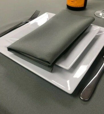 Plain Napkins / serviettes - polyester alternative to cotton napkins - Image 1 of 4