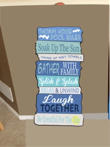 Pool Rules sign, Custom wooden sign, house sign, home decor sign - Picture 1 of 1