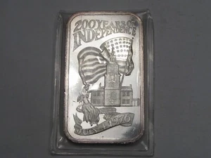 RARE Independence Day July 4th 1976 MADISON MINT 1 oz .999 Silver BAR. #7 - Picture 1 of 6