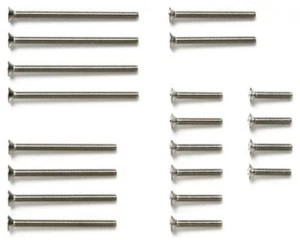 Tamiya 15510 1/32 Mini 4WD Parts JR 2mm Stainless Steel Countersunk Screw Set - Picture 1 of 1