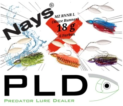 NAYS MZ RNNR (Maze Runner) Size L 18g, Hechtangeln Zanderangeln Raubfischangeln
