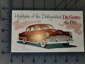 1953 De Soto Desoto Brochure Original Powermaster Firedome - Picture 1 of 1