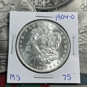 1904-O Silver Morgan Dollar UNC MS great Luster Coin Collection - Picture 1 of 6